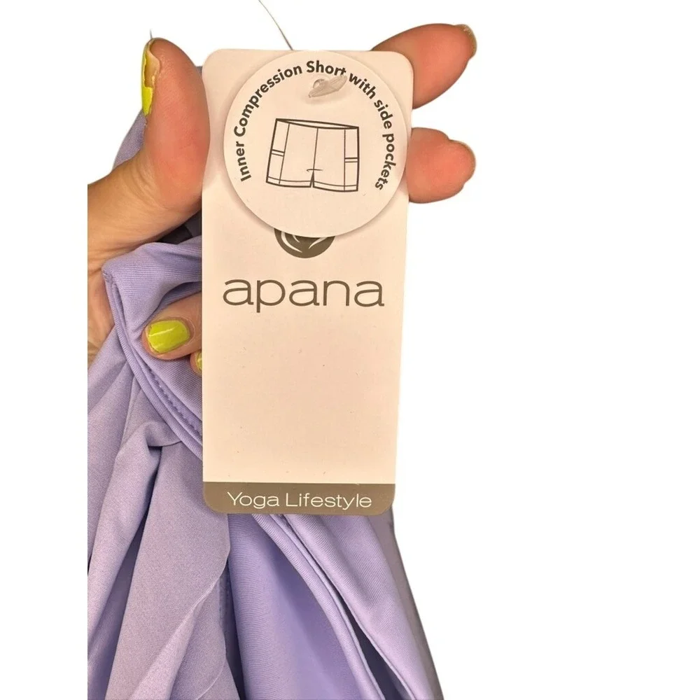 Apana XL Lavender Purple Tennis Skort Pleated Athleisure Activewear‎ NWT